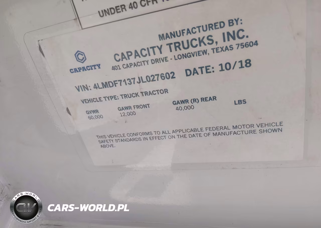 2018 Capacity Of Texas Tj6500T VIN:4LMDF7137JL027602 - 8