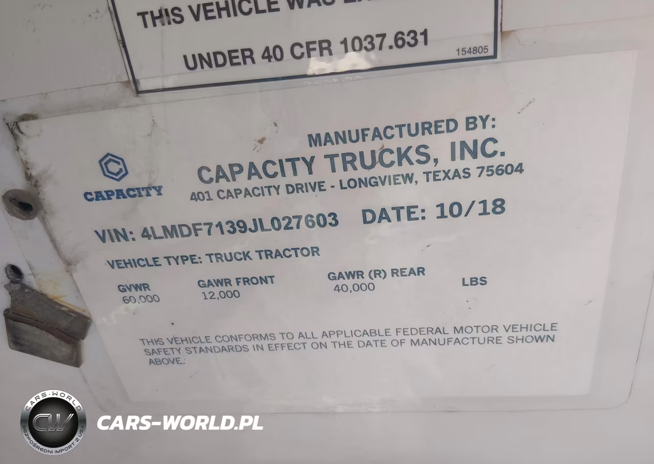 2018 Capacity Of Texas Tj6500T VIN:4LMDF7139JL027603 - 8