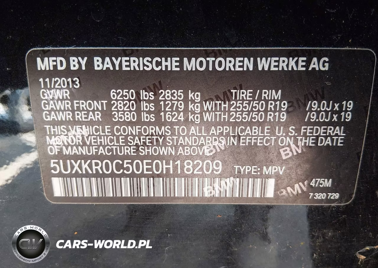2014 BMW X5 xDrive35I VIN:5UXKR0C50E0H18209 - 9