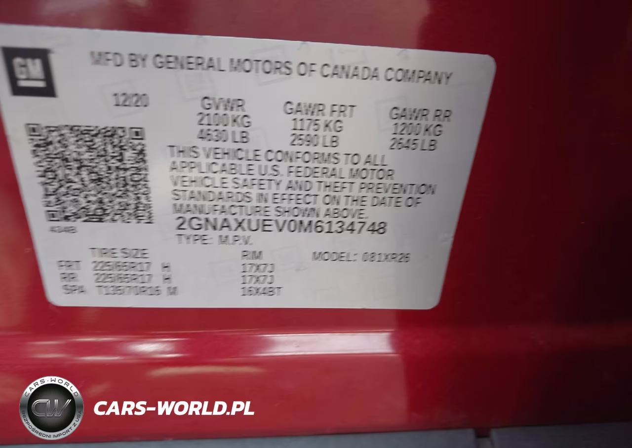 2021 Chevrolet Equinox Awd Lt VIN:2GNAXUEV0M6134748 - 9