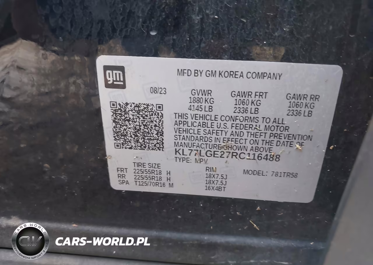 2024 Chevrolet Trax Fwd 1Rs VIN:KL77LGE27RC116488 - 9