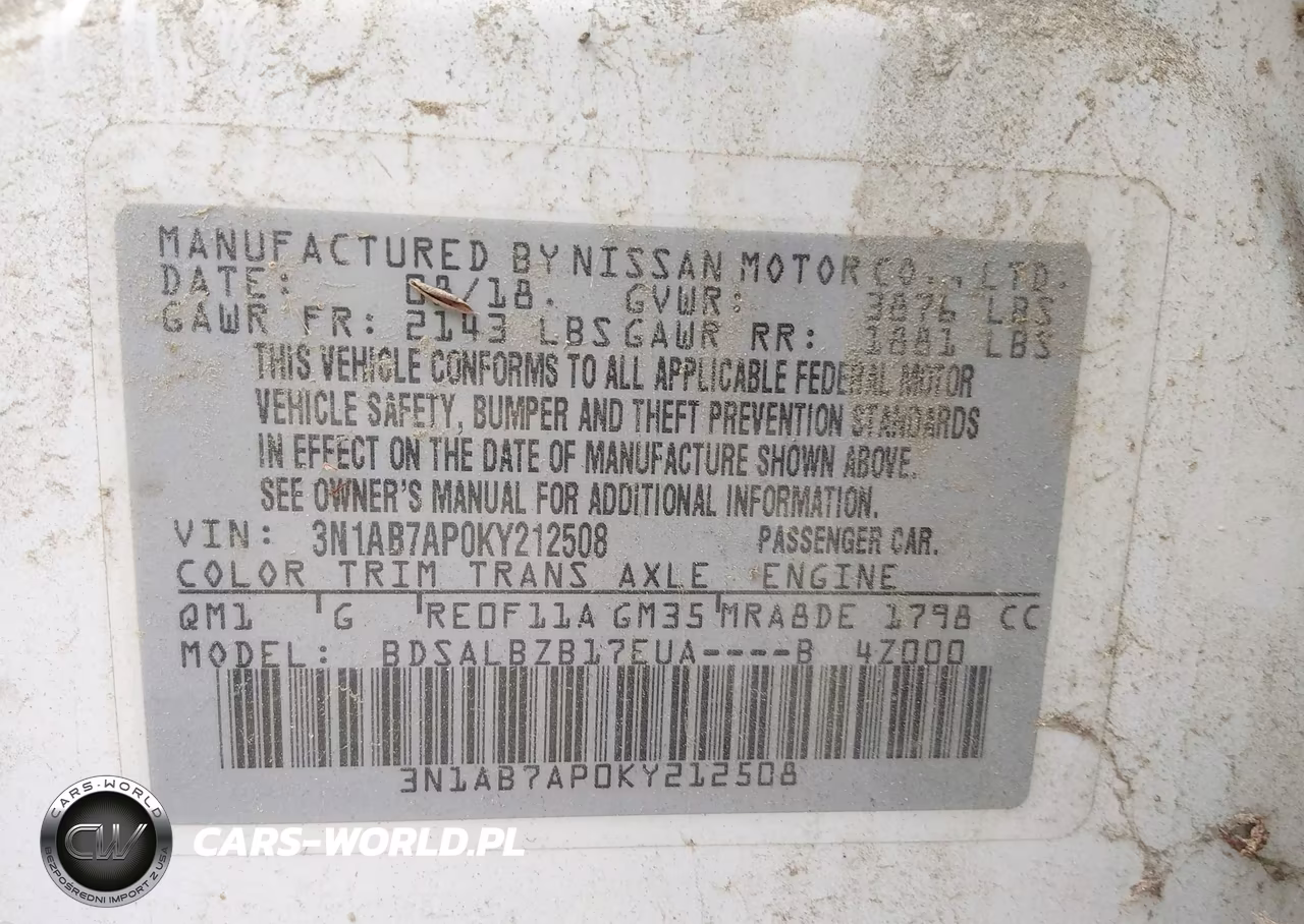 2019 Nissan Sentra S VIN:3N1AB7AP0KY212508 - 9