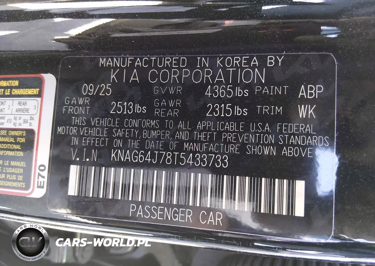 2026 Kia K5 Gt-Line Fwd VIN:KNAG64J78T5433733 - 9