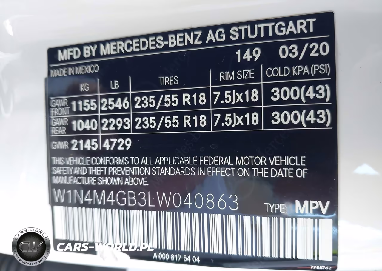 2020 Mercedes-Benz Glb 250 VIN:W1N4M4GB3LW040863 - 9