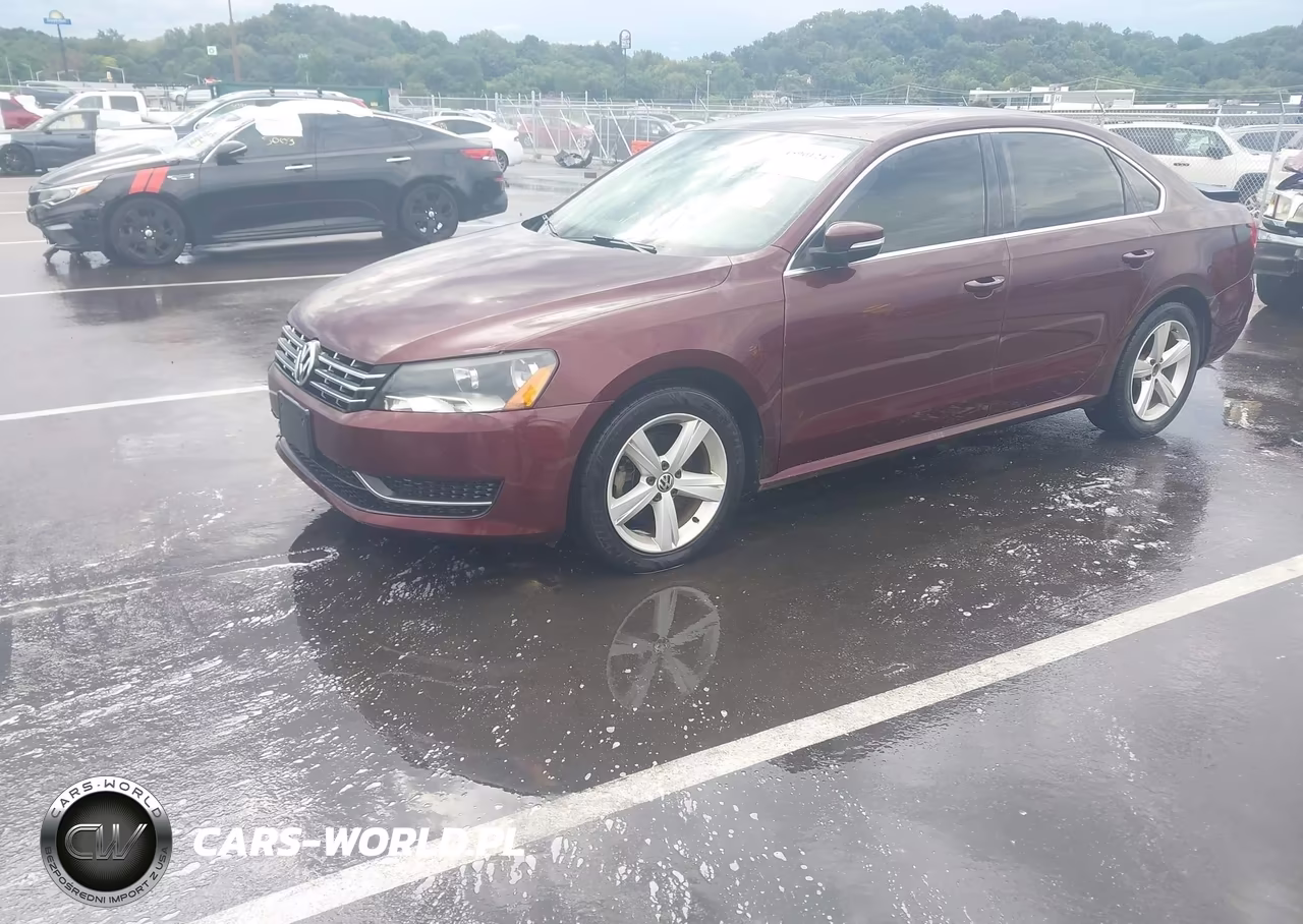 2013 Volkswagen Passat 2.0L Tdi Se VIN:1VWBN7A31DC031173 - 2