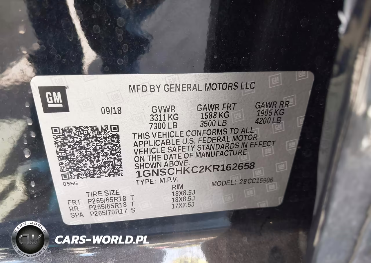 2019 Chevrolet Suburban Lt VIN:1GNSCHKC2KR162658 - 9