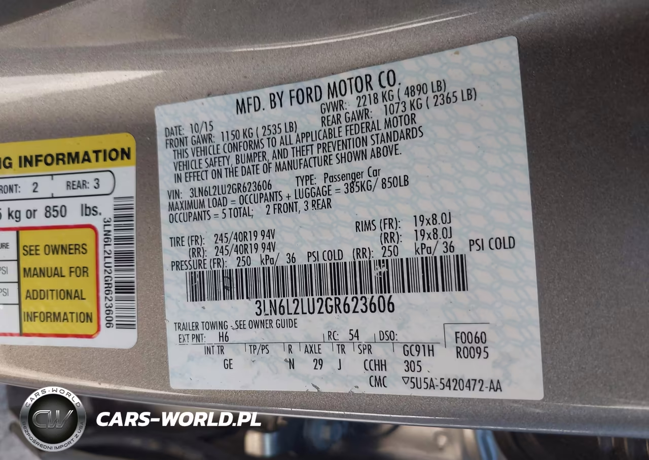 2016 Lincoln Mkz Hybrid VIN:3LN6L2LU2GR623606 - 9
