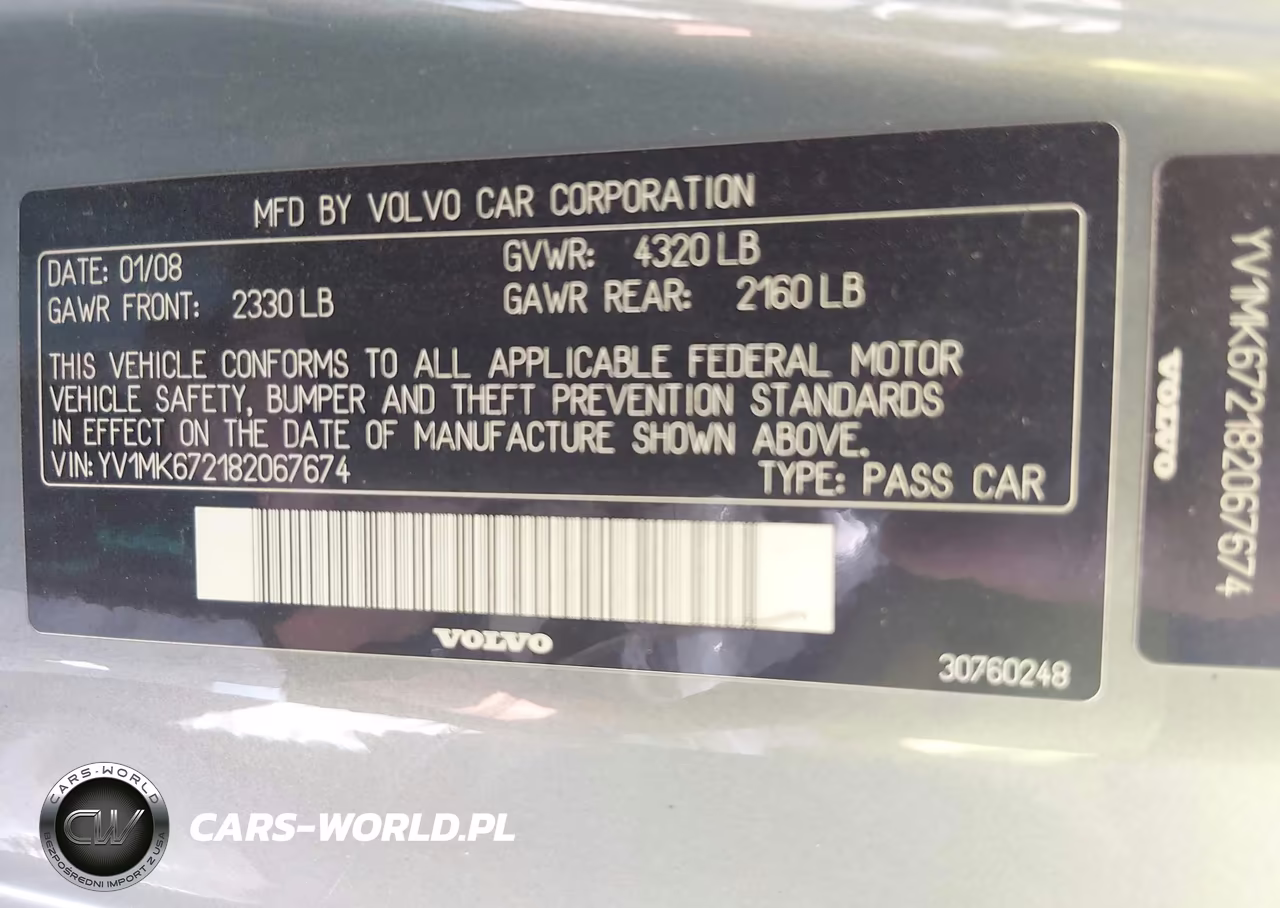 2008 Volvo C30 T5 R-Design-T5 Version 1.0-T5 Version 2.0 VIN:YV1MK672182067674 - 9