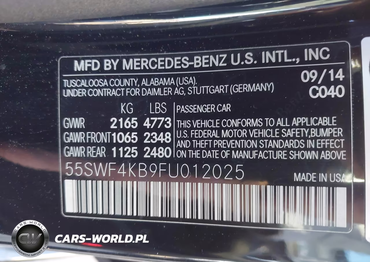 2015 Mercedes-Benz C 300 4Matic VIN:55SWF4KB9FU012025 - 9
