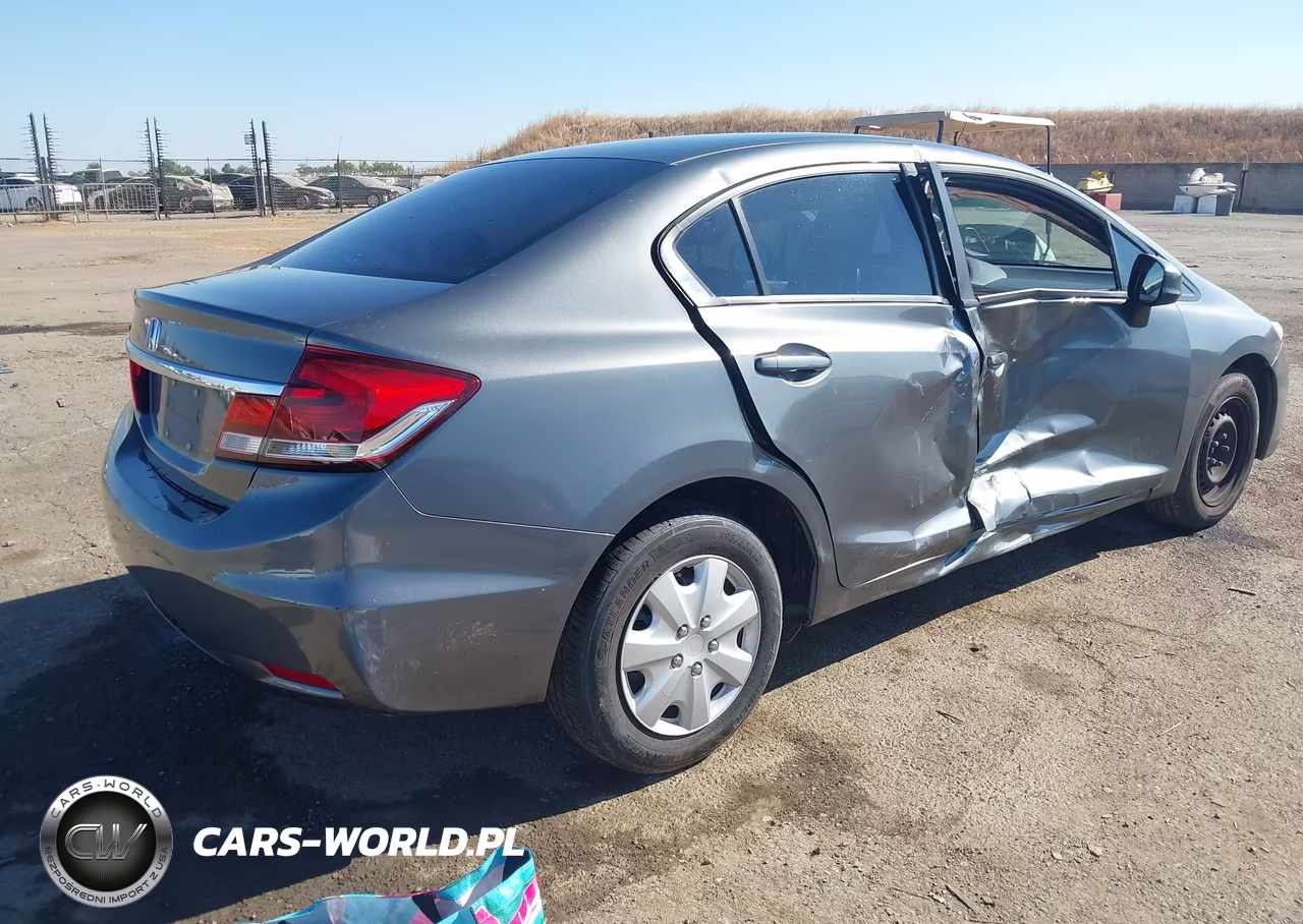 2013 Honda Civic Lx VIN:19XFB2F54DE207278 - 4