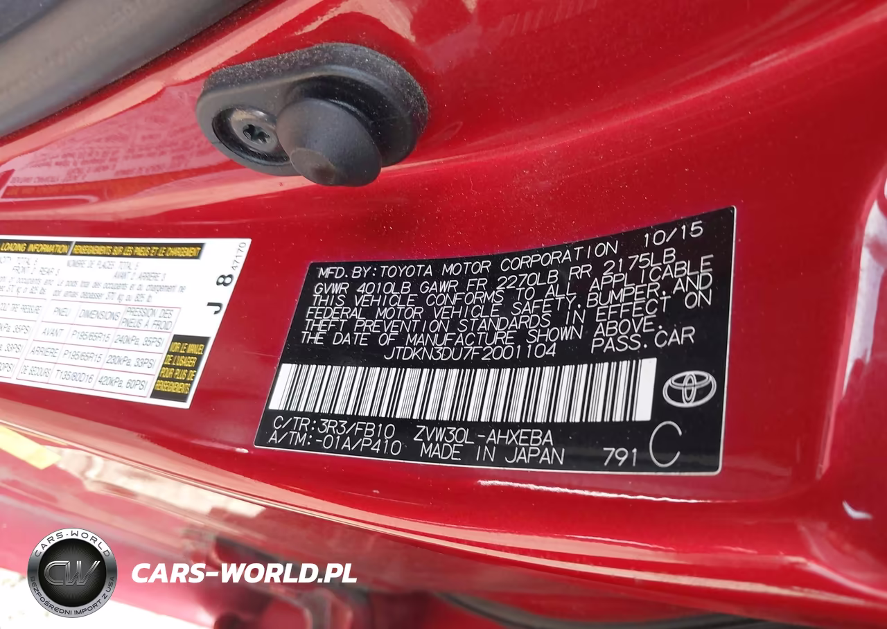 2015 Toyota Prius Three VIN:JTDKN3DU7F2001104 - 9