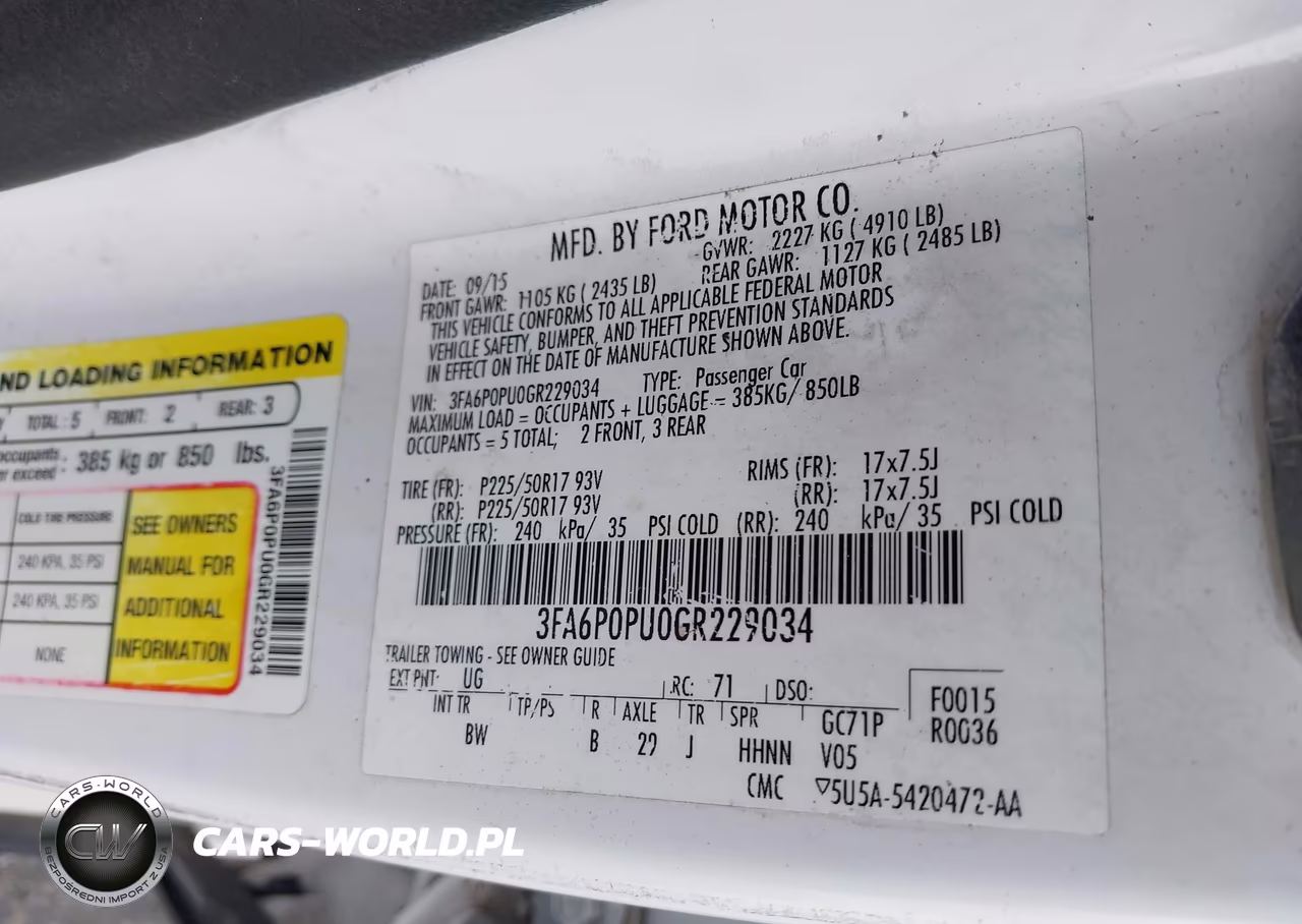 2016 Ford Fusion Energi Se Luxury VIN:3FA6P0PU0GR229034 - 9