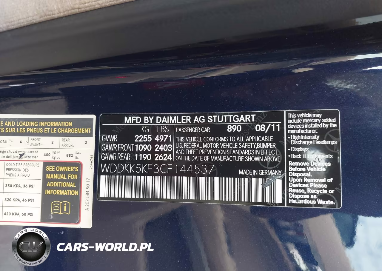 2012 Mercedes-Benz E 350 VIN:WDDKK5KF3CF144537 - 9