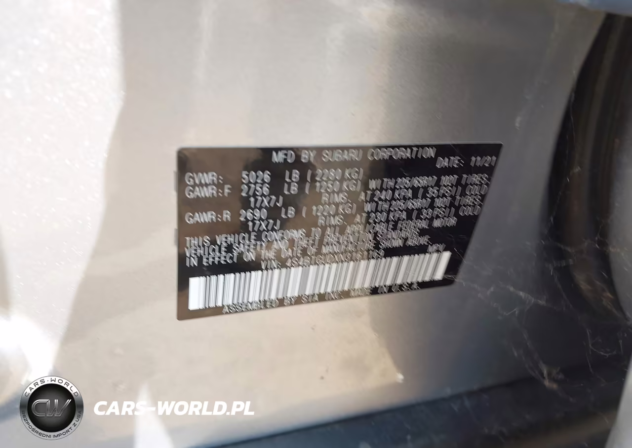 2022 Subaru Outback Wilderness VIN:4S4BTGUDXN3161169 - 9