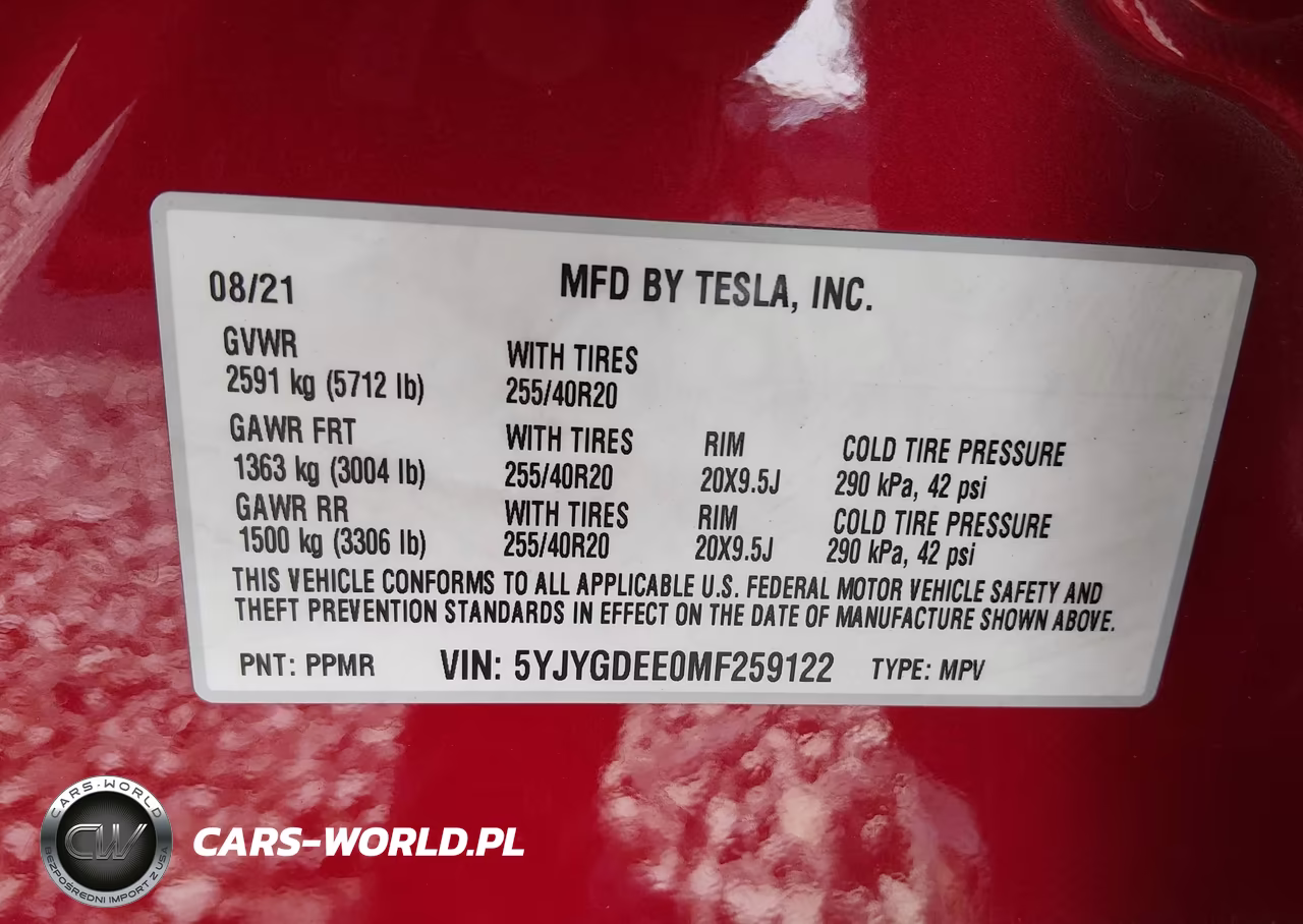 2021 Tesla Model Y Long Range Dual Motor All-Wheel Drive VIN:5YJYGDEE0MF259122 - 9