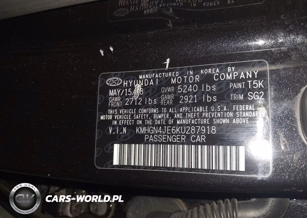 2019 Genesis G80 3.8 VIN:KMHGN4JE6KU287918 - 9