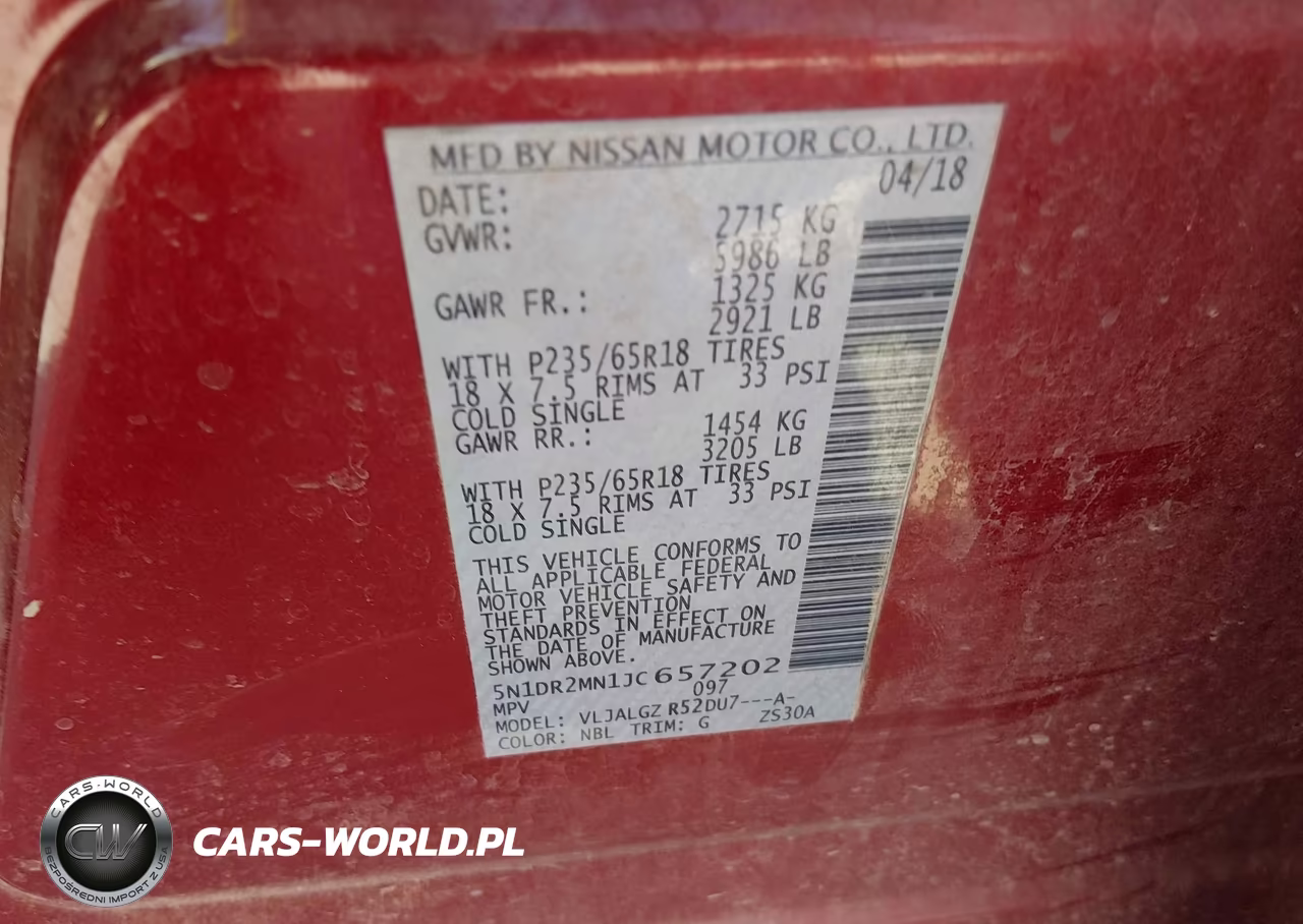 2018 Nissan Pathfinder Sl VIN:5N1DR2MN1JC657202 - 9