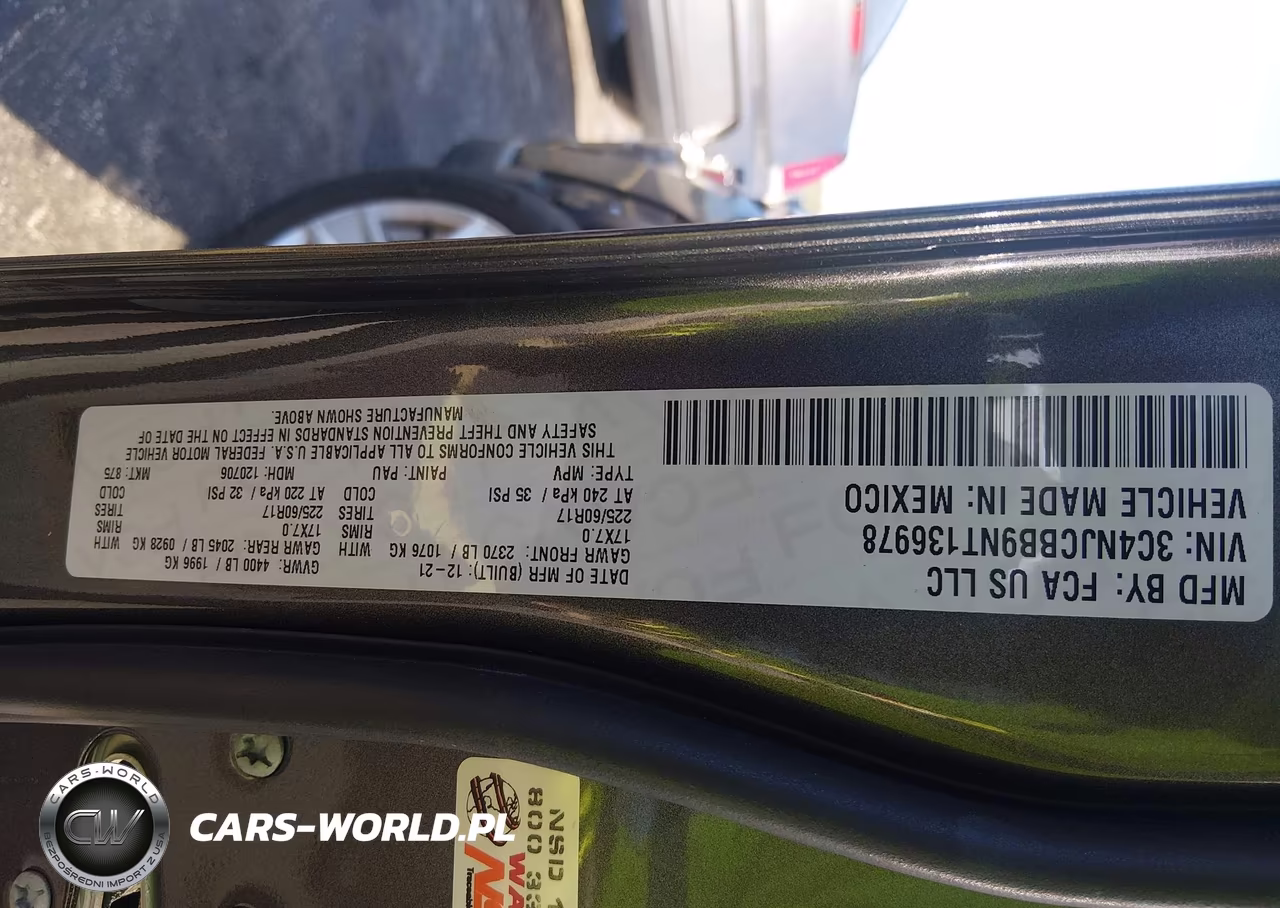 2022 Jeep Compass Latitude Fwd VIN:3C4NJCBB9NT136978 - 9