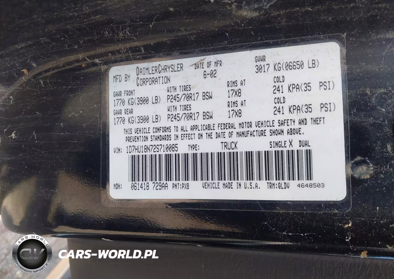 2002 Dodge Ram 1500 St VIN:1D7HU18N72S710085 - 9