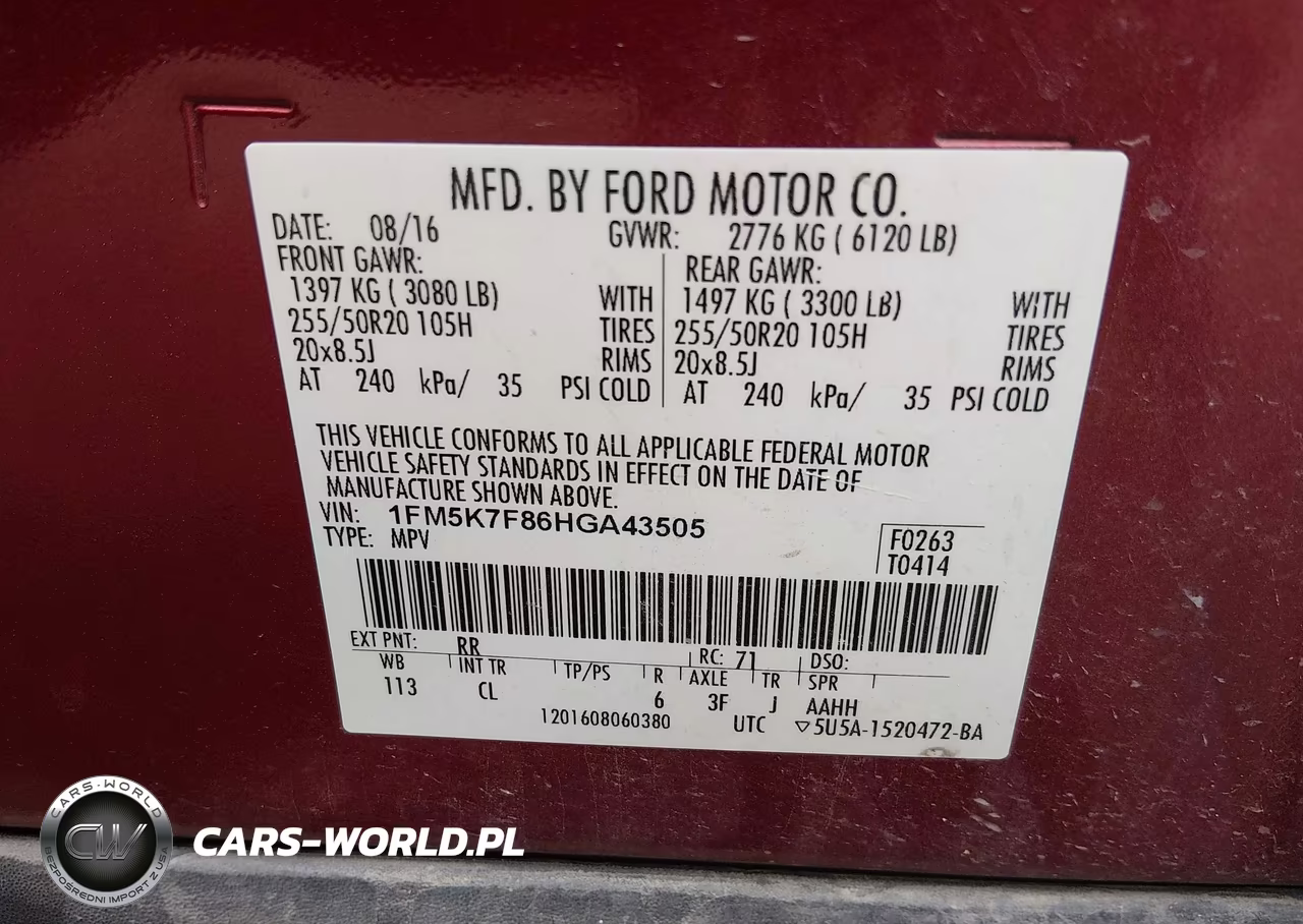 2017 Ford Explorer Limited VIN:1FM5K7F86HGA43505 - 9