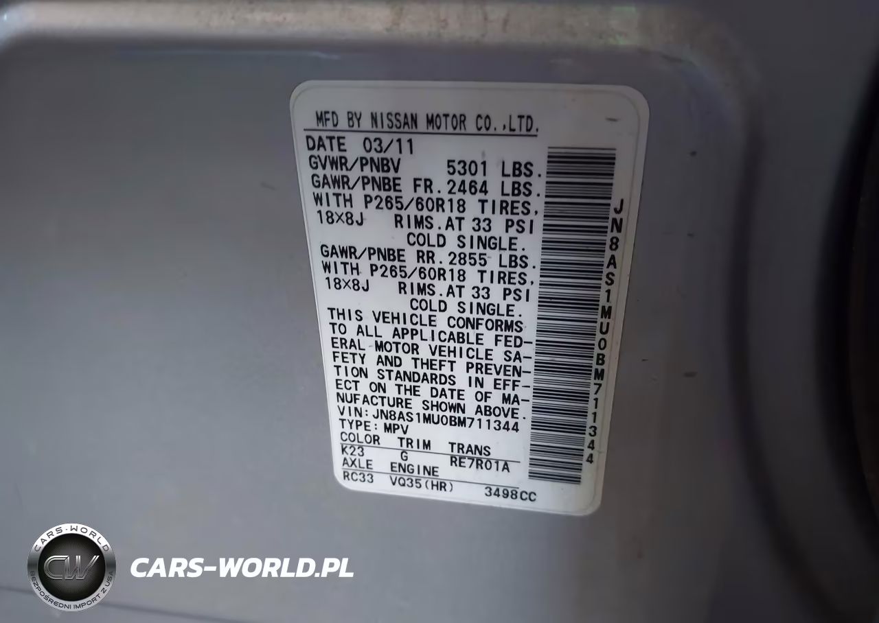 2011 Infiniti Fx35 VIN:JN8AS1MU0BM711344 - 9