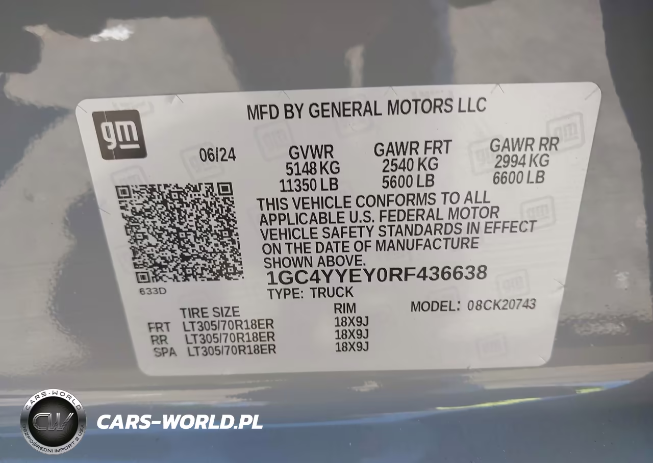 2024 Chevrolet Silverado 2500Hd 4Wd Standard Bed Zr2 VIN:1GC4YYEY0RF436638 - 9