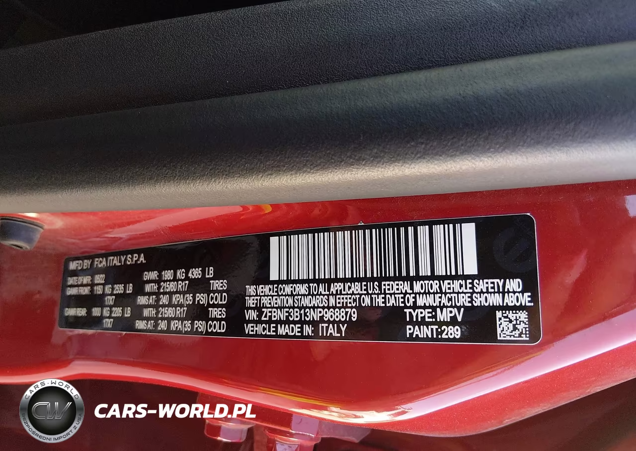 2022 Fiat 500X Trekking Awd VIN:ZFBNF3B13NP968879 - 9