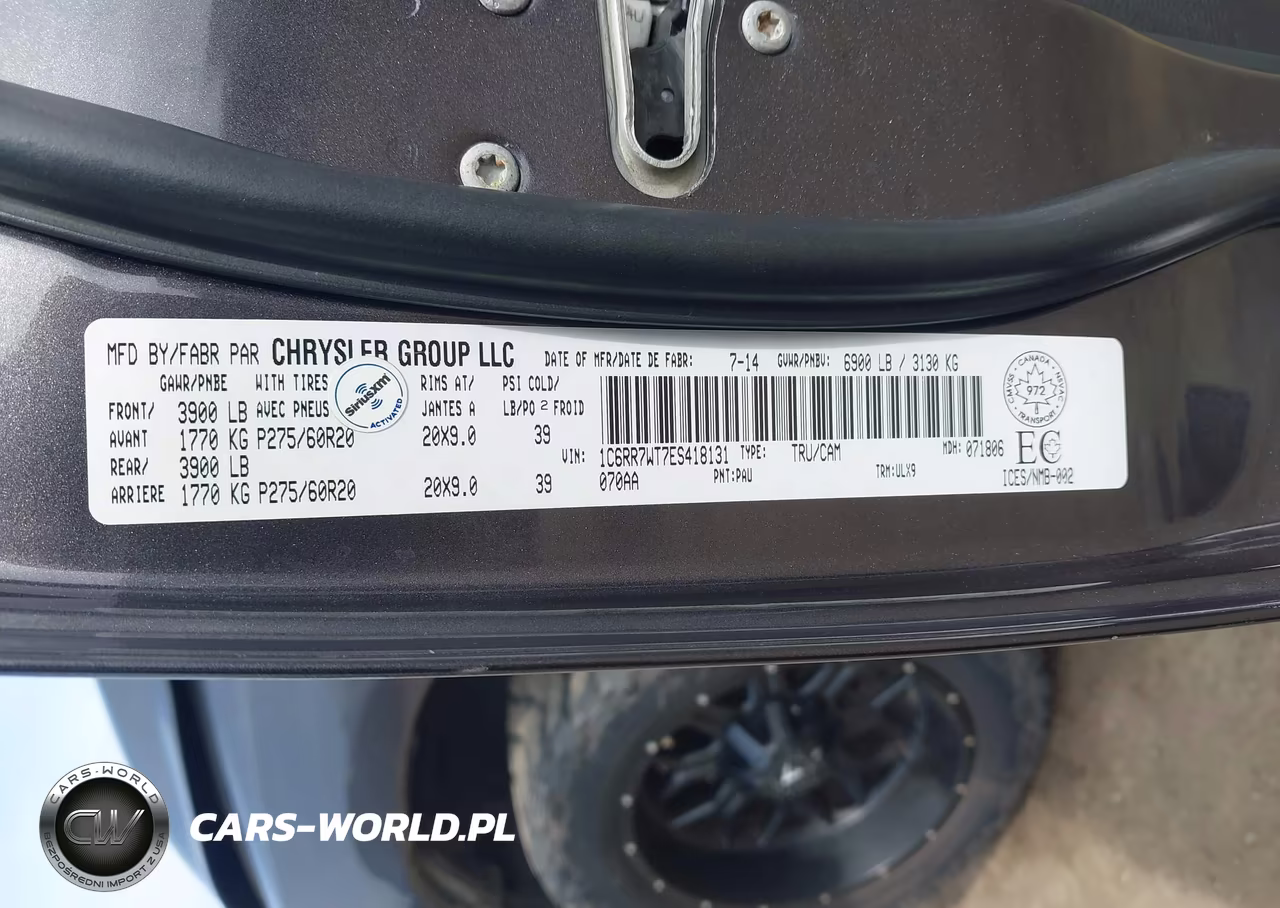 2014 Ram 1500 Longhorn VIN:1C6RR7WT7ES418131 - 9