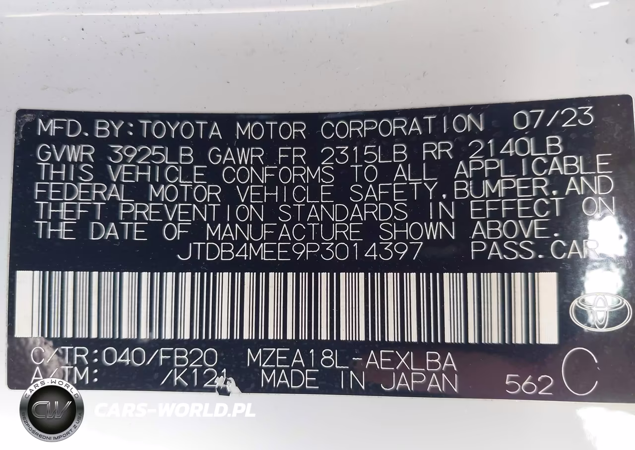 2023 Toyota Corolla Le VIN:JTDB4MEE9P3014397 - 9