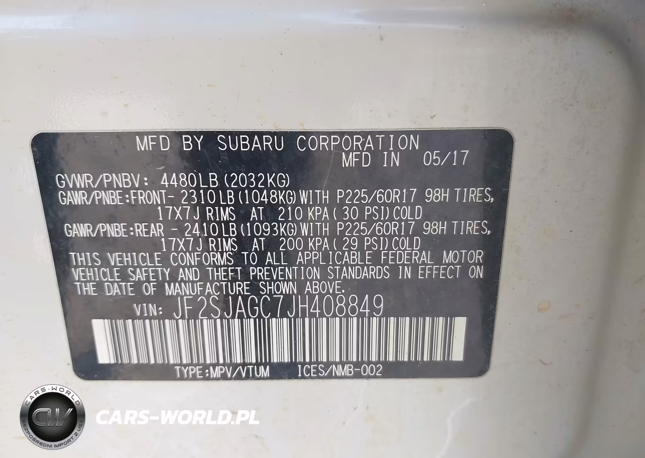 2018 Subaru Forester 2.5I Premium VIN:JF2SJAGC7JH408849 - 9
