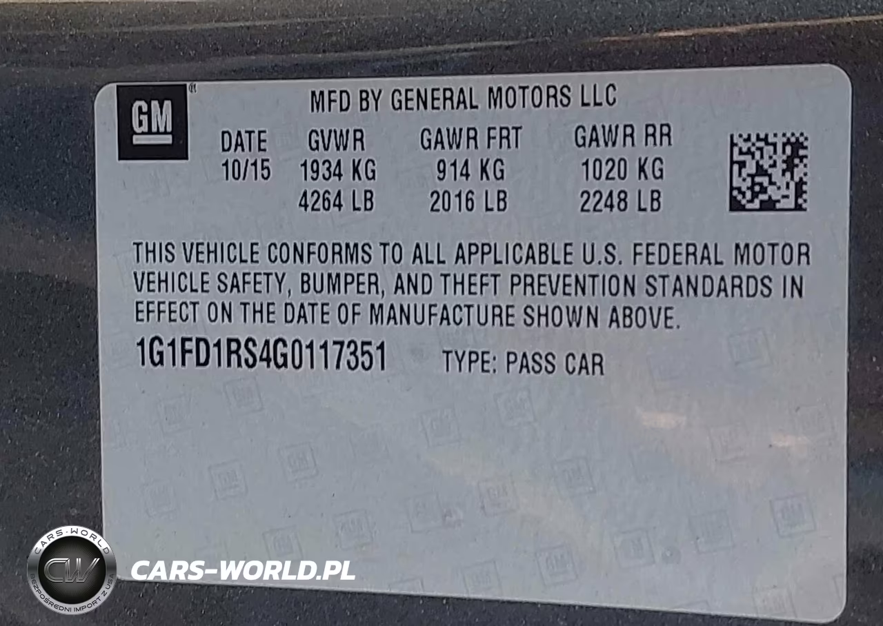2016 Chevrolet Camaro 2Lt VIN:1G1FD1RS4G0117351 - 9