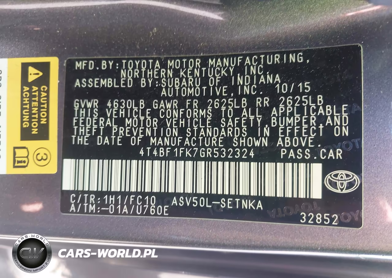 2016 Toyota Camry Le VIN:4T4BF1FK7GR532324 - 9