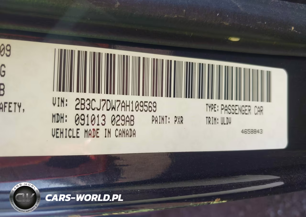 2010 Dodge Challenger Srt8 VIN:2B3CJ7DW7AH109569 - 9