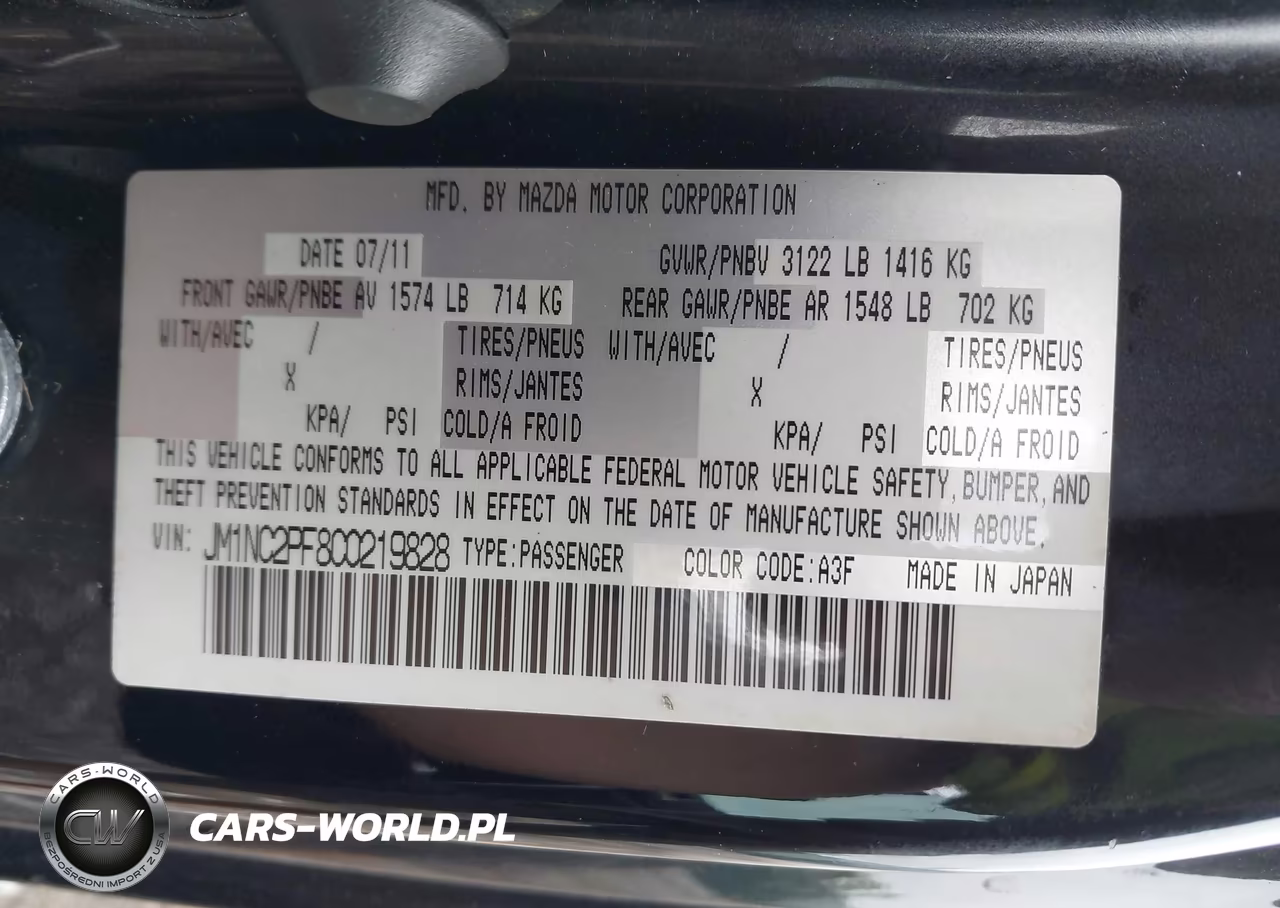 2012 Mazda Mx-5 Miata Grand Touring VIN:JM1NC2PF8C0219828 - 9