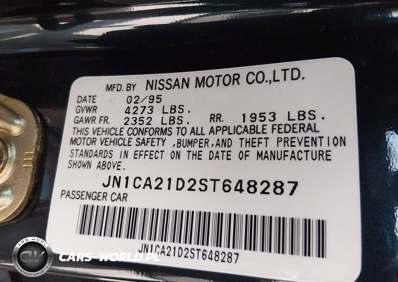 1995 Nissan Maxima Gle-Gxe-Se VIN:JN1CA21D2ST648287 - 9