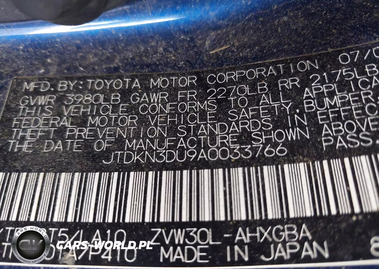 2010 Toyota Prius V VIN:JTDKN3DU9A0033766 - 9
