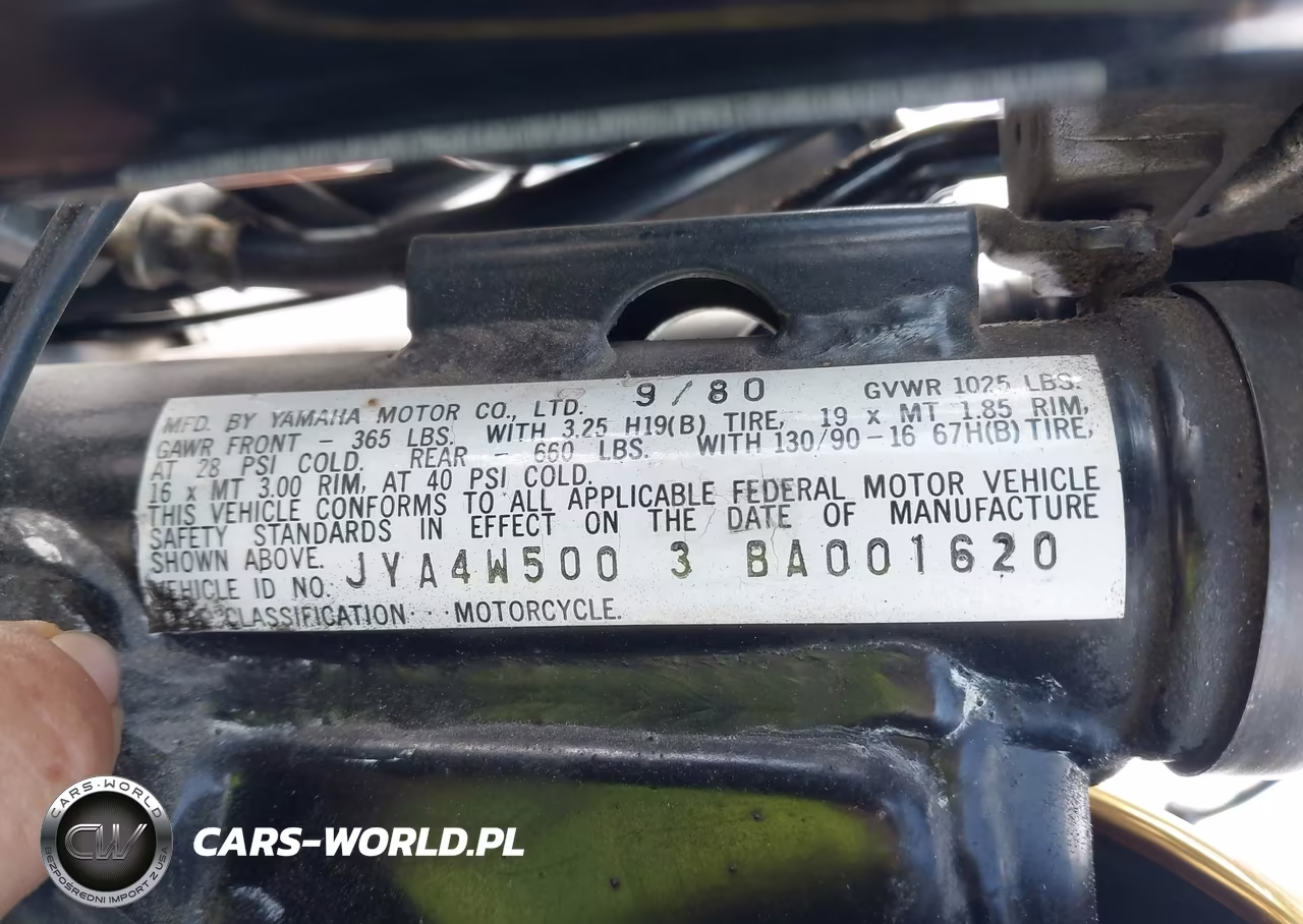 1981 Yamaha Xj650 L VIN:JYA4W5003BA001620 - 10