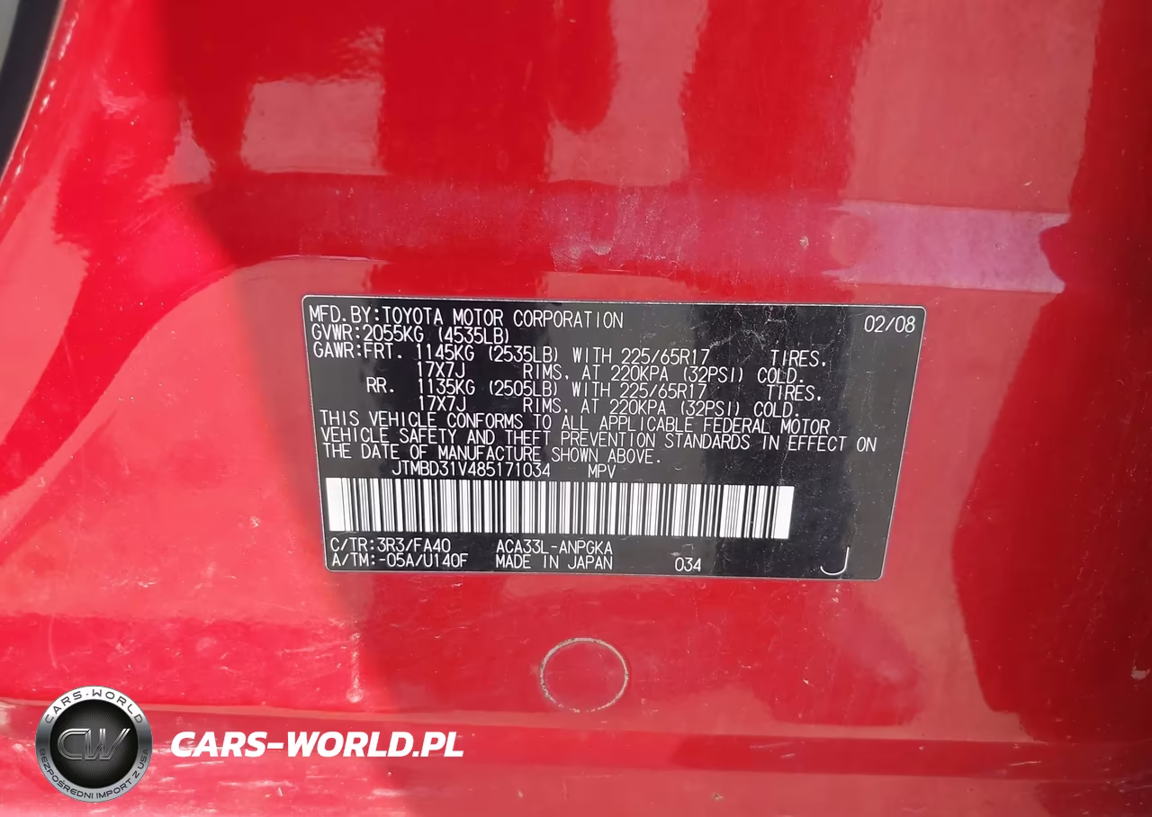 2008 Toyota Rav4 Limited VIN:JTMBD31V485171034 - 9