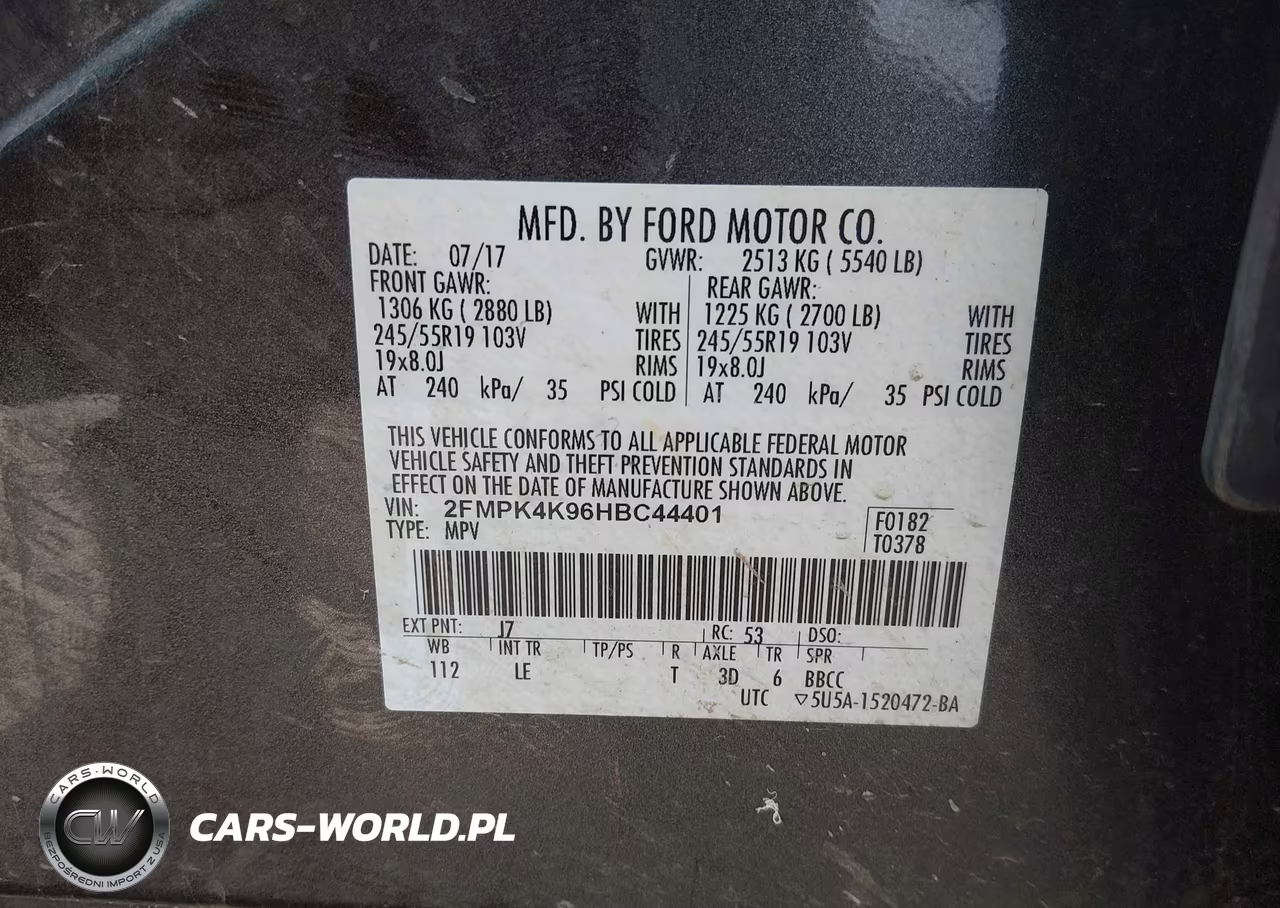 2017 Ford Edge Titanium VIN:2FMPK4K96HBC44401 - 9