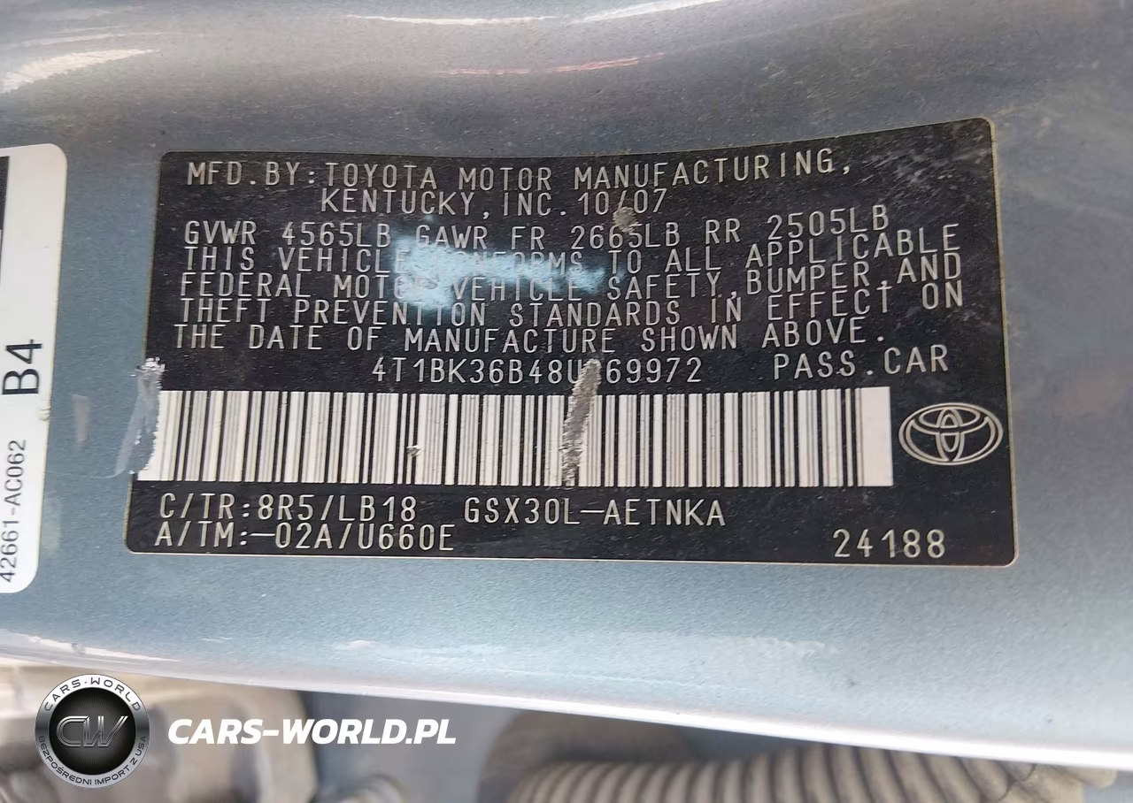 2008 Toyota Avalon Touring VIN:4T1BK36B48U269972 - 9