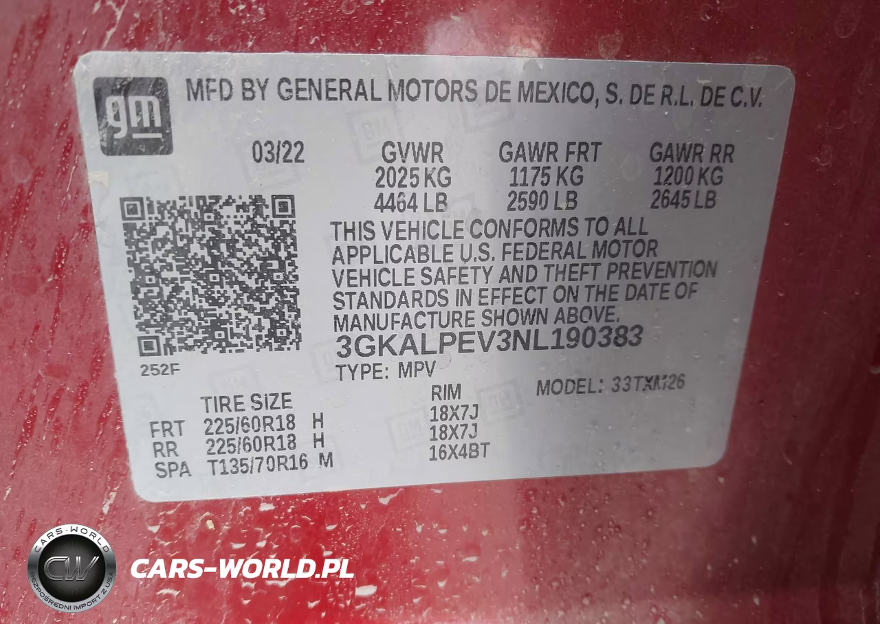 2022 GMC Terrain Fwd Slt VIN:3GKALPEV3NL190383 - 9