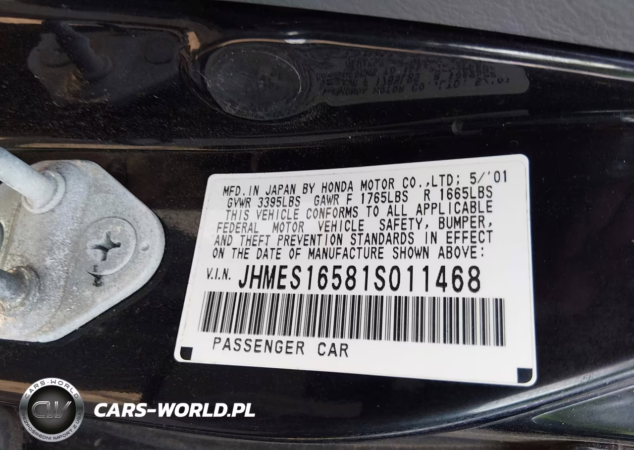 2001 Honda Civic Lx VIN:JHMES16581S011468 - 9