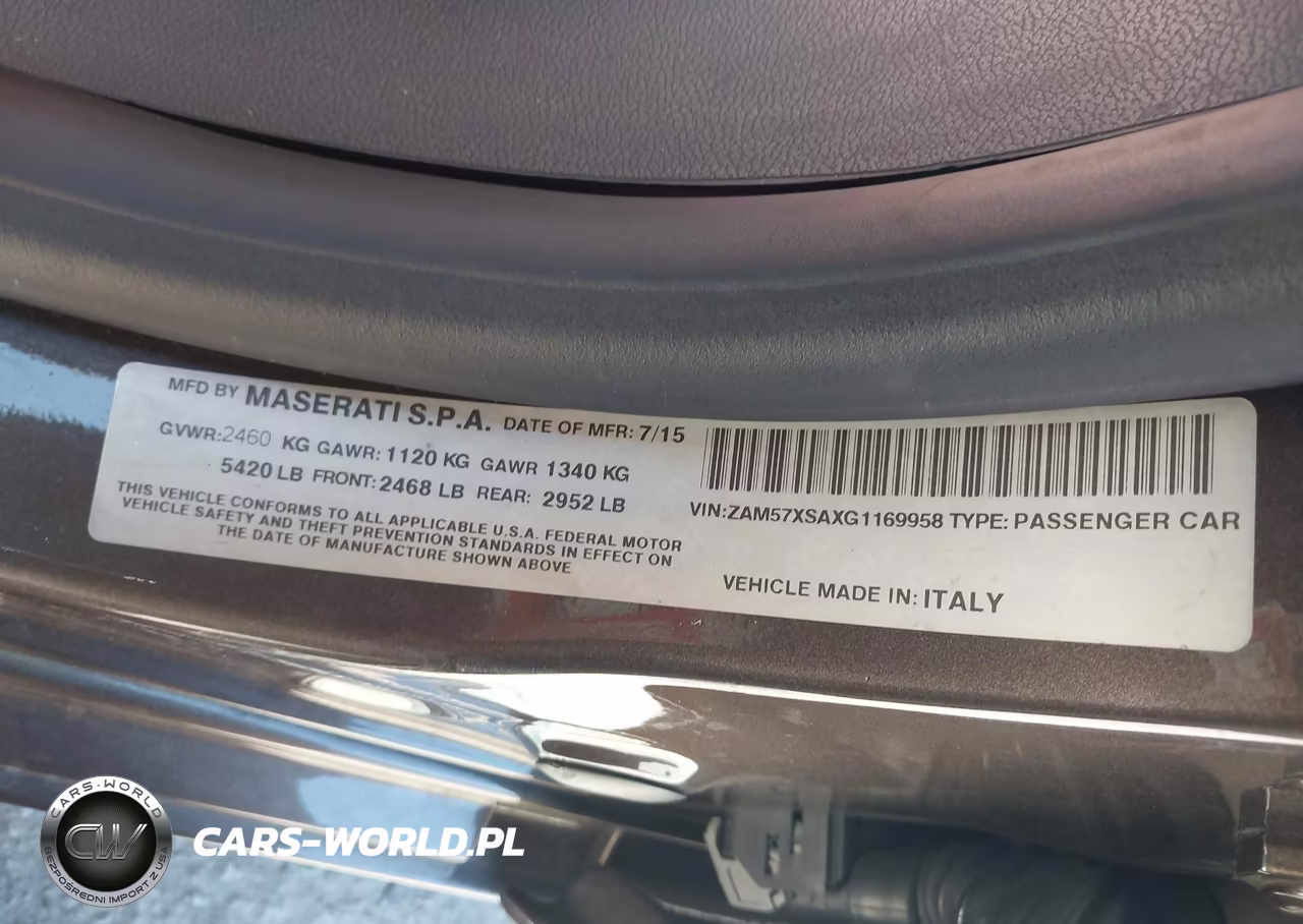 2016 Maserati Ghibli VIN:ZAM57XSAXG1169958 - 9