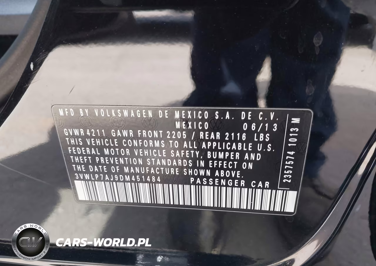 2013 Volkswagen Jetta 2.5L Sel VIN:3VWLP7AJ9DM451484 - 9