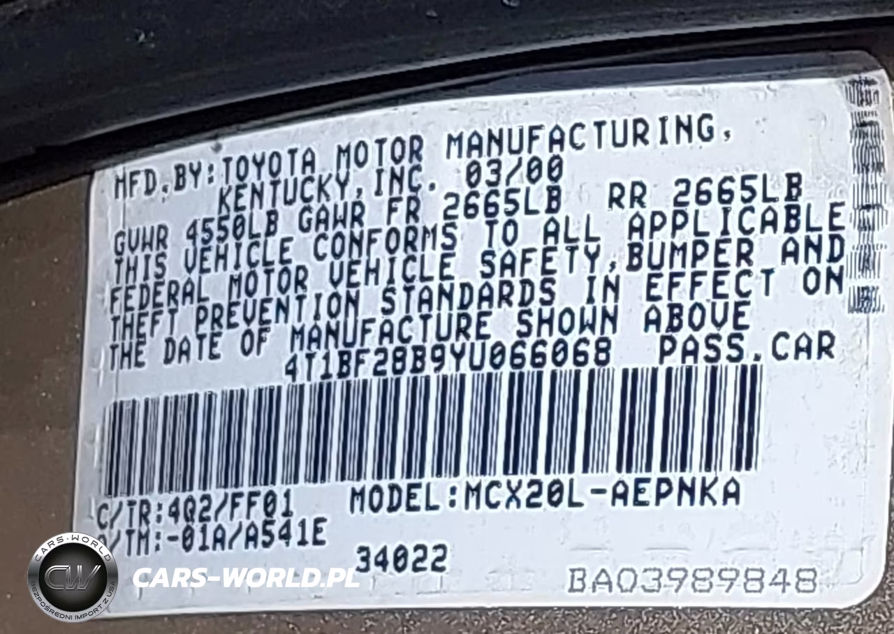 2000 Toyota Avalon Xl VIN:4T1BF28B9YU066068 - 9
