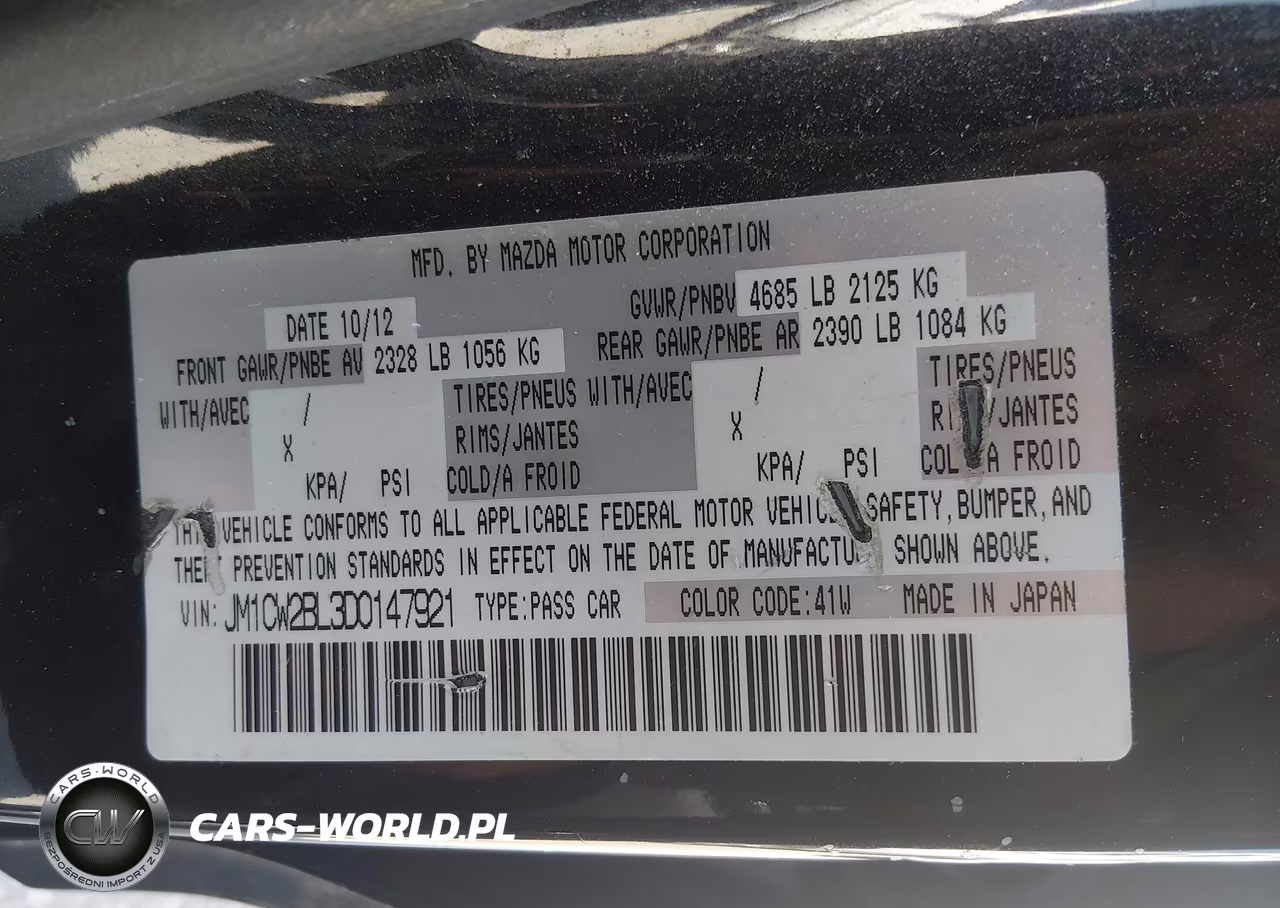 2013 Mazda Mazda5 Sport VIN:JM1CW2BL3D0147921 - 9