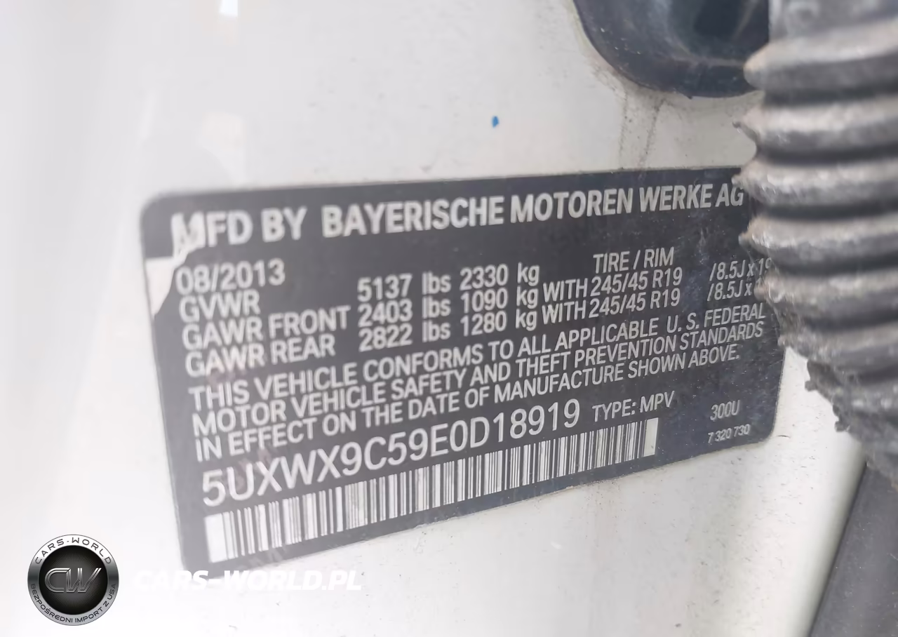 2014 BMW X3 xDrive28I VIN:5UXWX9C59E0D18919 - 9
