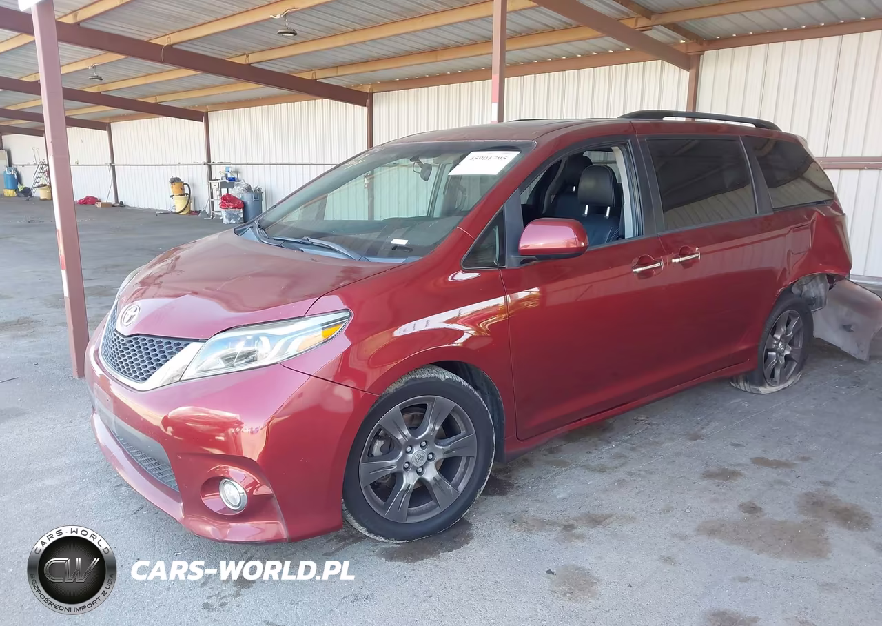 2017 Toyota Sienna Se 8 Passenger VIN:5TDXZ3DC9HS876701 - 2