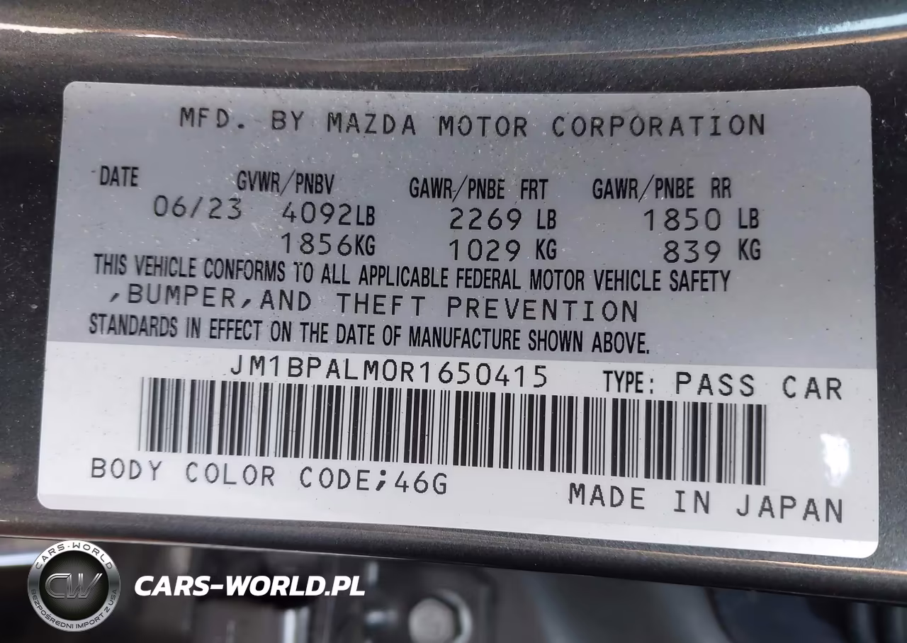 2024 Mazda Mazda3 2.5 S Preferred VIN:JM1BPALM0R1650415 - 9