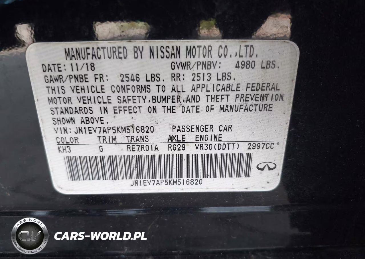 2019 Infiniti Q50 3.0T Luxe VIN:JN1EV7AP5KM516820 - 9
